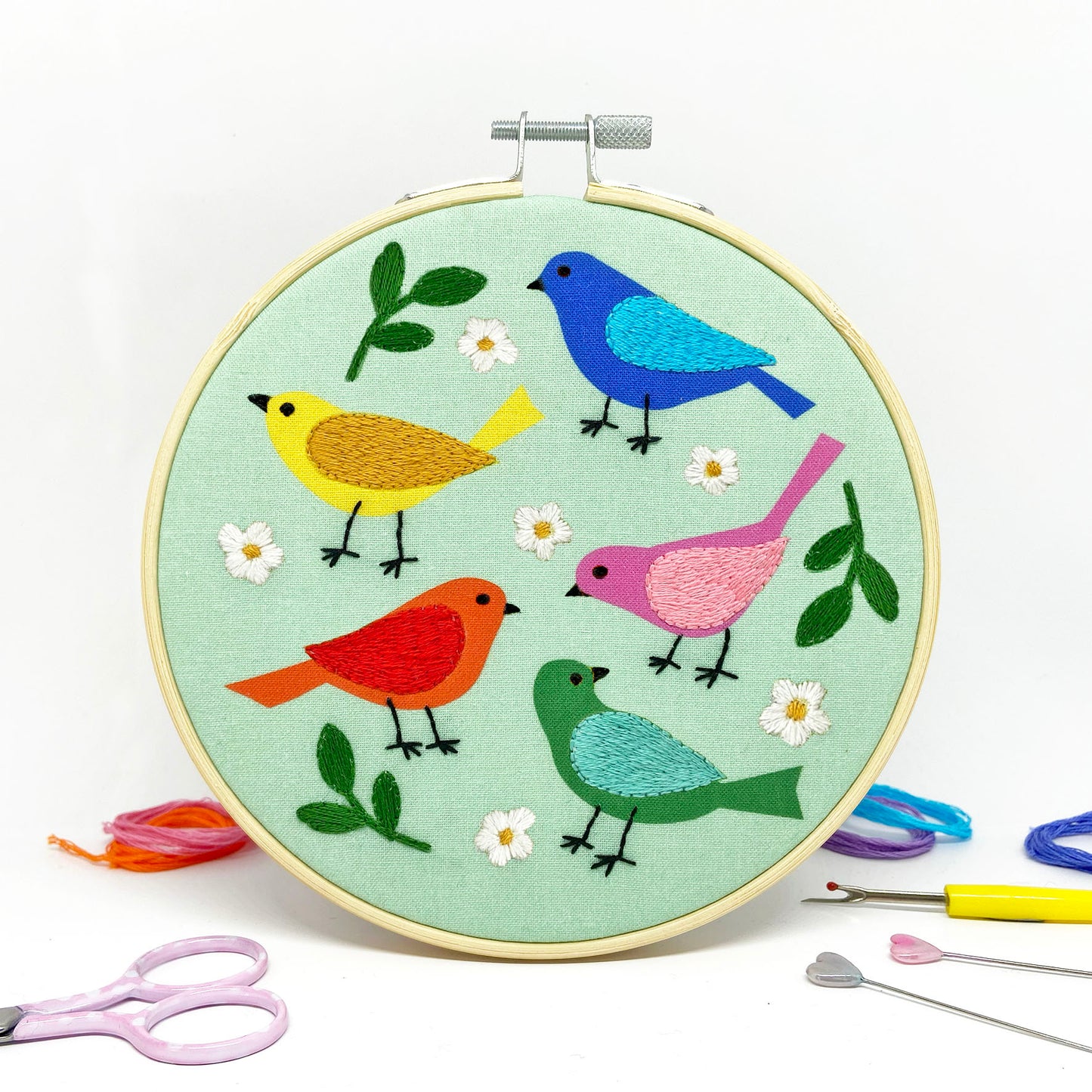 Garden Birds Large Embroidery Kit