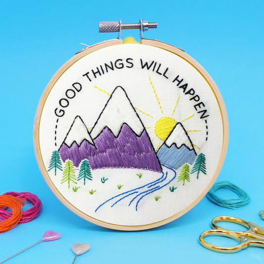 'Good things will happen' Mini Embroidery Kit