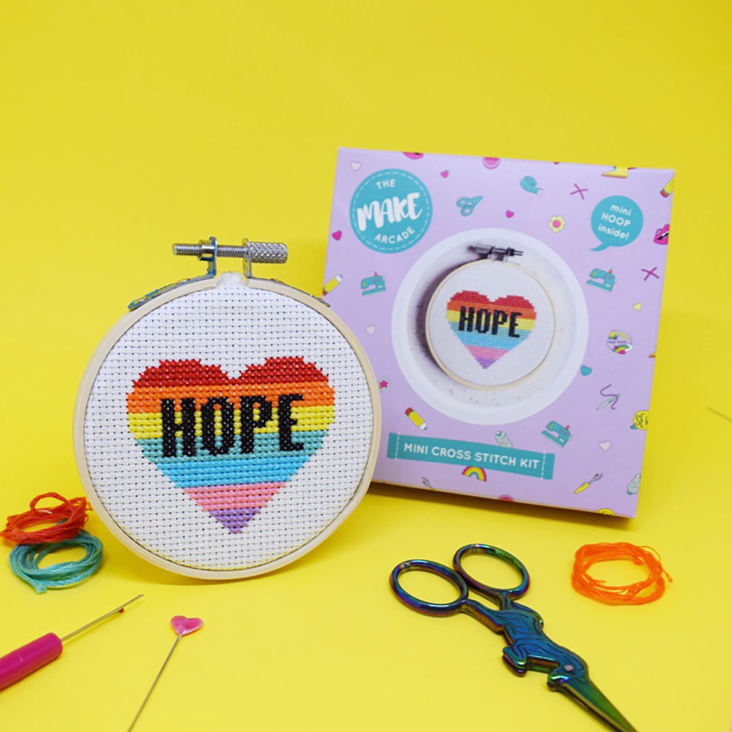 Love Letters Mini Hoop Cross Stitch Kit – ban.do