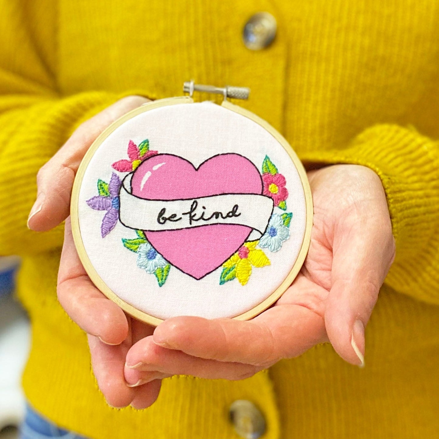 'Be Kind' Mini Embroidery Kit