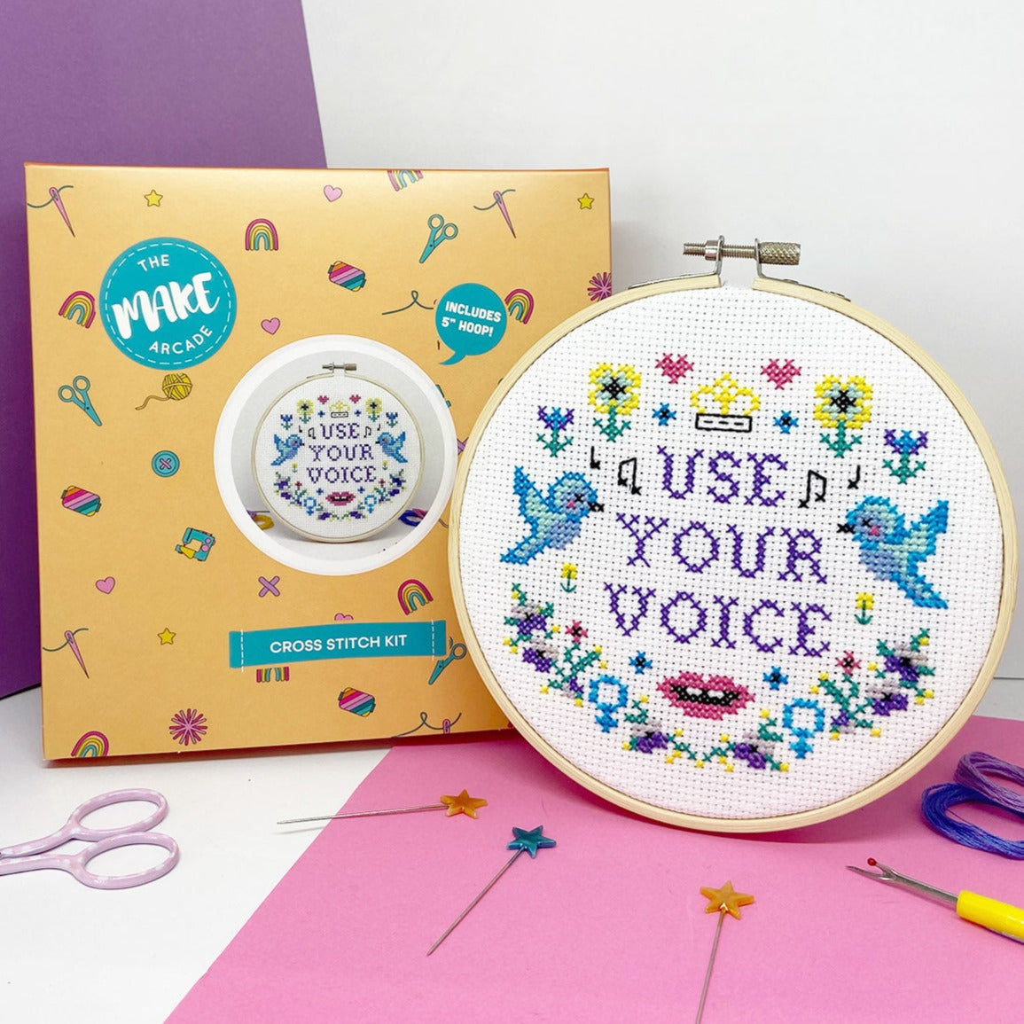 Use Your Voice Large Cross Stitch Kit