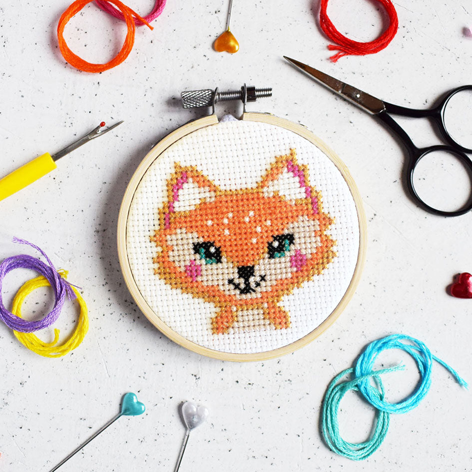 'Florence Fox' Mini Cross Stitch Kit