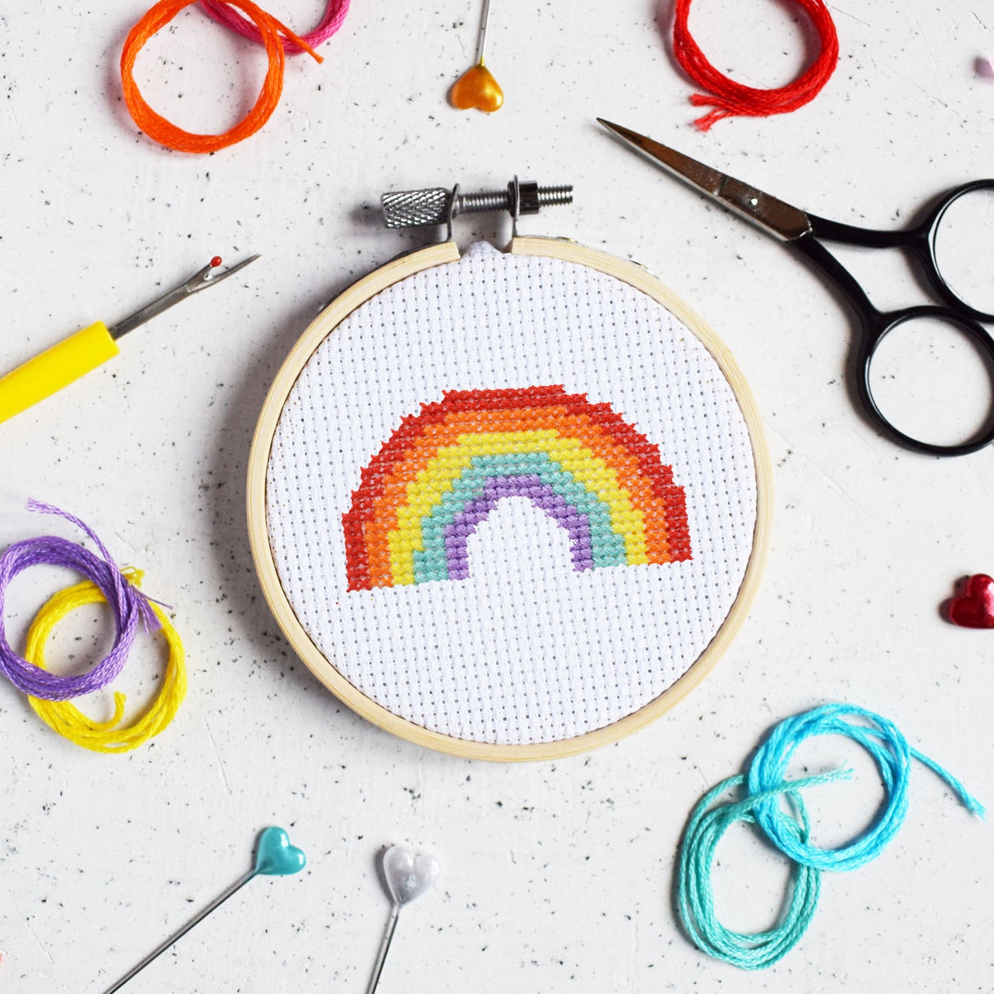 'Over the Rainbow' Mini Cross Stitch Kit